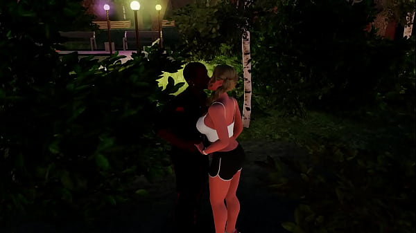 Image 3dxMeredian - White slut gets fucked by her stud at the park