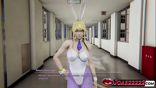 Image 3D Hentai Animation: Artoria Pendragon in Bunny Cosplay - Enjoy Tits Massage and Intense Wet Pussy Fingering!