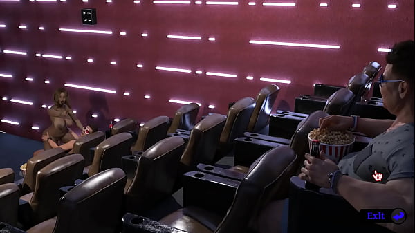 Image A pervert spies on a couple at a movie theater. Hentai Game: Kink Maker
