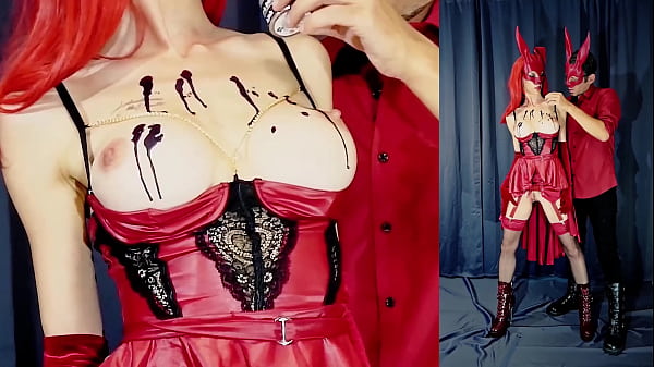 Image Halloween video part 1 - Hot wax on hot tits