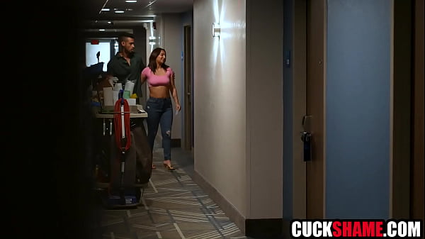 Image Cuck husband peeping on cheater wife & her lover