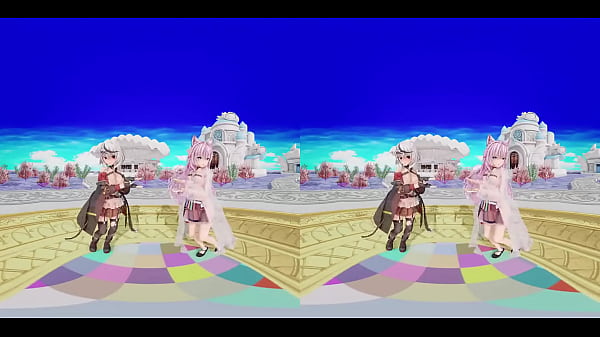 Image VR180 mmd KoyoriChloe Dance 3d hololive Hentai