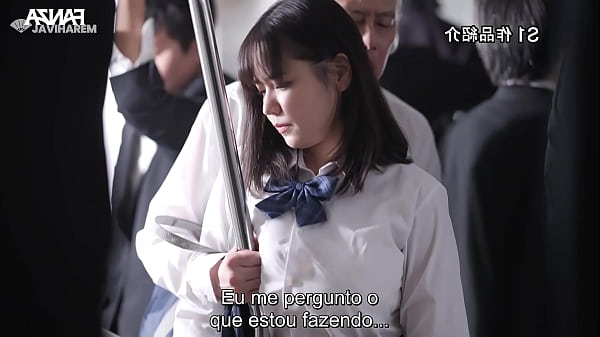 Image Novinha peituda acaba sendo tocada no trem e volta querendo mais - LEGENDADO