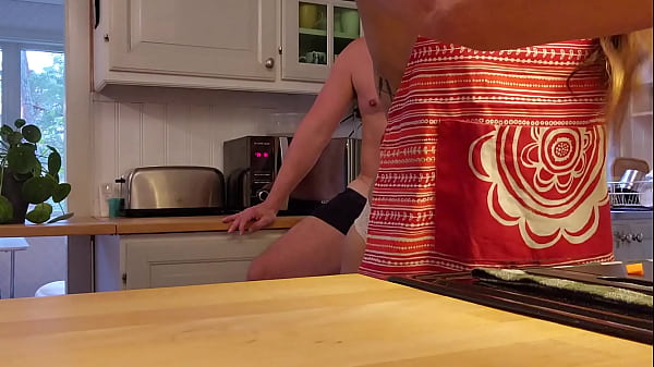 Image Hard doggy while cooking