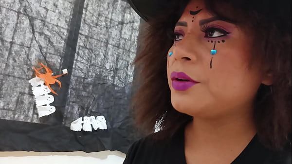 Image Nymphomaniac witch fucks everyone who visits her - Halloween sex