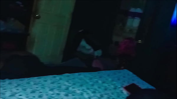 Image DarkChocolateBarbie gives her bf a sloppy bj while her friend is sleep on side them