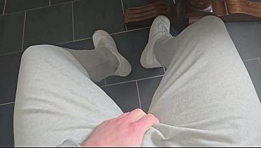 Image White Sock Sneaker Worship by PhantomGentX! He Pounds his Throbbing Cock with Master Commands - Solo Masturbation