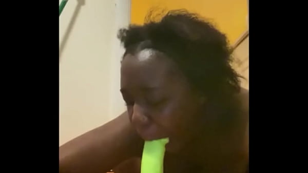 Image Sexy Ass Amateur Black / Ebony NEW Pornstar Riding Dildo, Sucking Sex Toy Until Happy Ending (Homemade Solo)