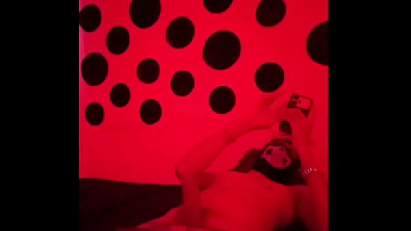 Image Horny man masturbating in the room with a costume
