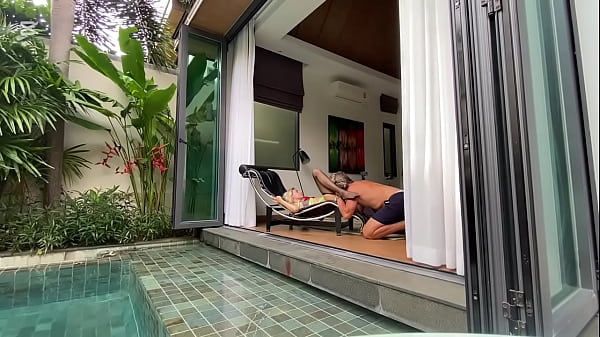 Image Sexy girl In lingerie fucks with neighbor