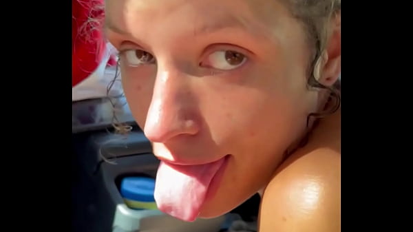 Image Compilation video of a real hooker letting a guy cum in her mouth - each time she sucks off every drop
