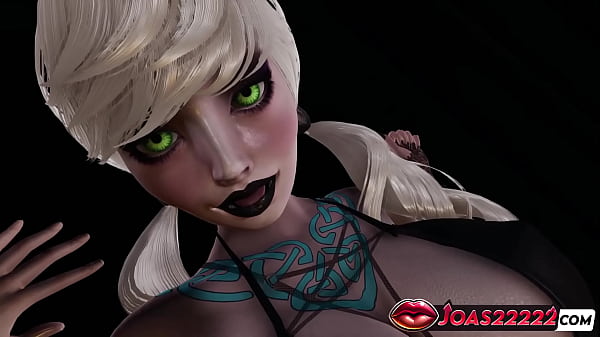 Image Halloween Witch Elsa: Sexy Anime Girl in Stockings - 3D Hentai with Pussy Fingering & Squirting!
