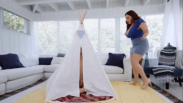 Image Chubby Step Mom Caught Stepson With Boner and Helps to Cum!