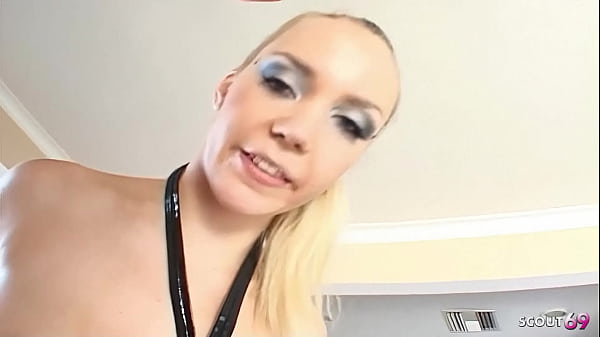 Image German blonde Pornstar Annette Schwarz get Femdom Anal Sex by old Guy with Toys and Cock before swallow load