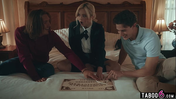 Image Virgin teen Lexi Lore DPed by two big dick stepbrothers
