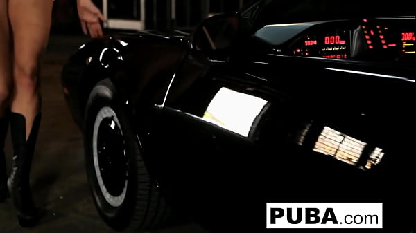 Image Jayden plays inside the Knight Rider car