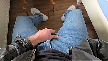Image PhantomGentX in Leatherjacket with Hot Dirtytalk! Master Takes Jeans Off & Edges Big Cock to Brink