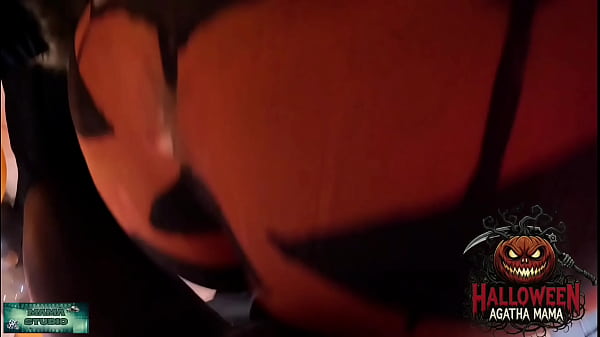Image Mama Studio em um BBC fodendo um JACK O'LANTERN de HALLOWEEN de uma MILF Brasileira