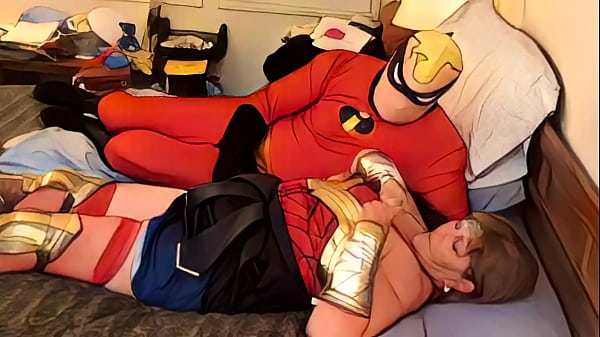 Image Granny Wonder Woman Convinces Mr Incredible To Cheat, Fuck & Cum In Her! An AI Animated Adventure