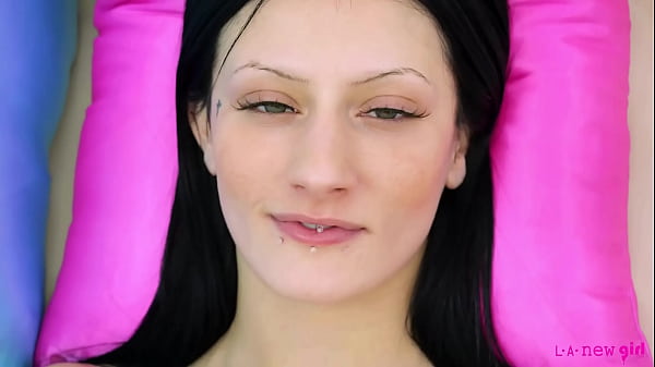 Image Beautiful dark-haired model shows her sexy body
