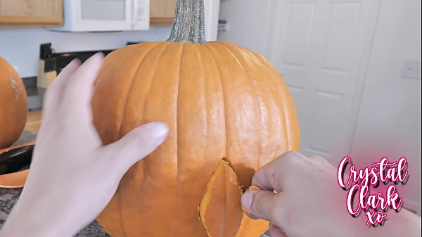 Image Hot Step-Aunt Wants My Help Designing Halloween Pumpkins