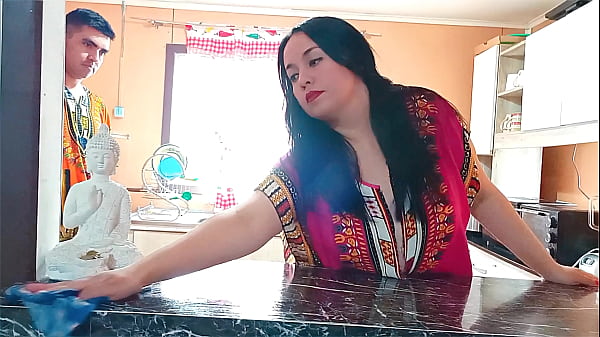 Image Kitchen - Indian stepmother having sex with her stepson.