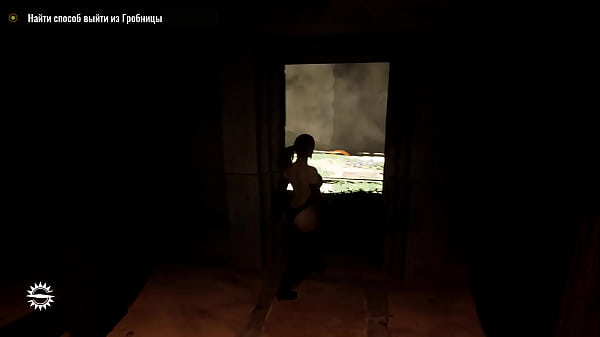 Image The secret statue with the huge dick woke up and started pounding Lara in every hole. Mystery solved.