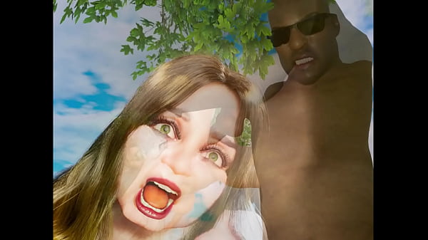 Image Big tits midget and ebony giant man