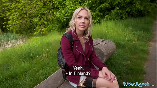 Image Hot BLONDE from Finland Takes the Big D - Public Agent