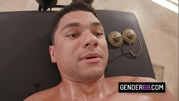 Image Sensual shemale masseuse fuck with a hunk client - Kasey Kei