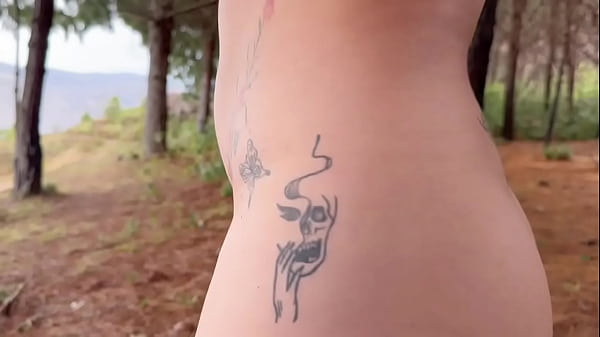 Image Elizabeth Tracy - I went to the woods for a walk to get to know each other better and ended up recording and showing you my pussy