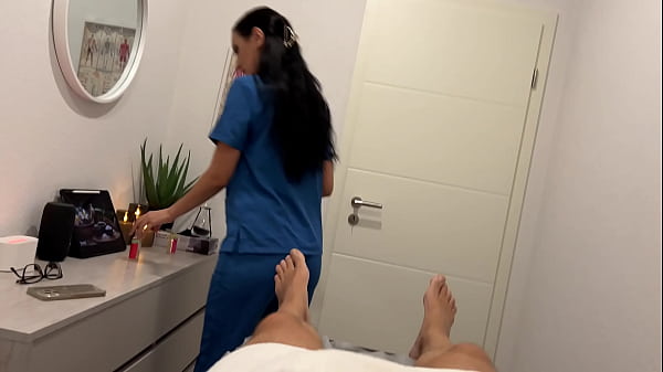 Image massage with a happy ending. sexual masseuse is having sex with a stranger