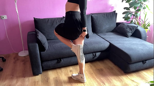 Image Fucked a Hot College Slut in Mini Skirt and Sneakers