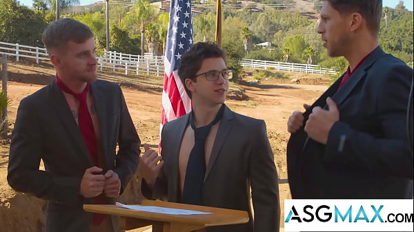 Image Spitroasted Diplomacy - Three Hung Hunks Prove Sex Beats Politics