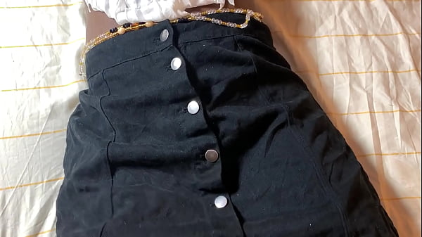 Image Pretty African teen wearing skirt got fucked