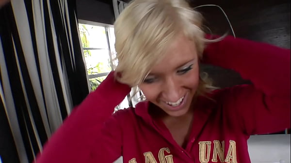 Image The skinny hottie had to prove her legal age before she jumped on the cock and then got some man milk in her mouth