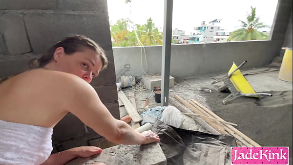 Image Sneaky sex with daddy on a construction site - BIG ASS POV