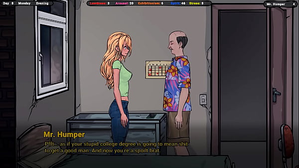 Image The landlord seduces Jenny and touches her breasts and ass