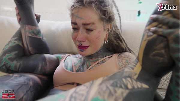 Image Fully tattooed girl gets all her holes pounded by a huge cock and gets cum in her anal gape double penetration