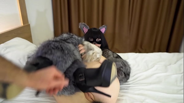Image Fur coat fetish! Furry foxy fuck in fursuit, fur coat, foxtail anal plug. ROLEPLAY