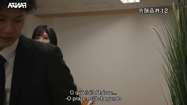 Image Novinha safada se masturba dentro do trabalho e acaba dando pro colega - LEGENDADO
