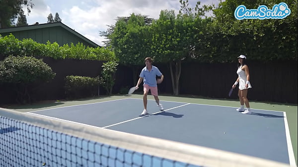 Image Pickleball Lesbian MFF Threesome, Sexy Asian Girl Has Mouth To Puss Resuscitation By Horny Big Tits Blonde Paramedic