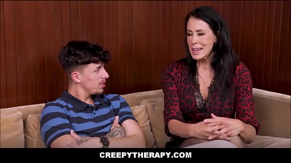 Image CreepyTherapy - Big Tits MILF Therapist Gives Big Cock Boy Client His Stepmom Fantasy While In Her Office During Appointment - Reagan Foxx, Ethan Seeks