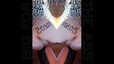 Image Hornyislut - Big4TAss - pretty Horny Transgirl in panties fuck Huge Dildo from behind - 1080p