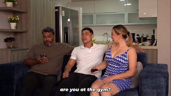Image Muscular stepson gives his busty stepmother what her husband doesn't know about