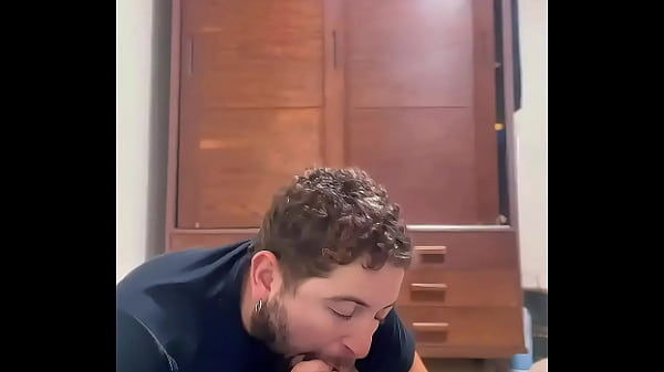Image I took the straight guy from my street to get a blowjob so he could be my little slut.