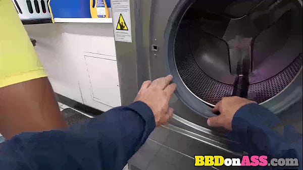 Image Hot Black Teen Destiny Mira Fuck at Laundry House