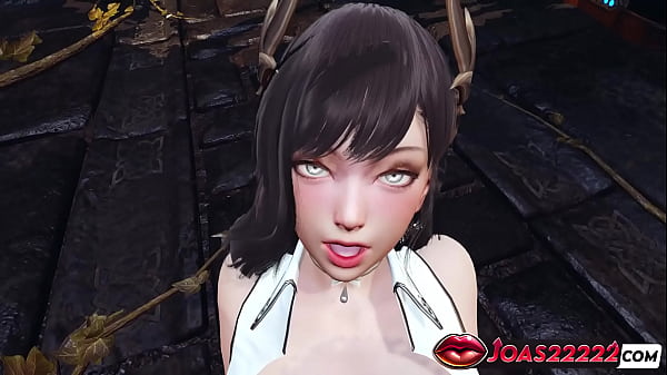 Image Tifa in White: Big Tits Hentai - 3D Hentai of Breast Play, Wet Cunnilingus, and Squirt from Fingering Tight Pussy
