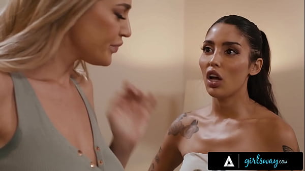 Image GIRLSWAY - Shy Blake Blossom Slaps & Dominates Acting Coach Vanessa Sky Into Rough Lesbian Fuck