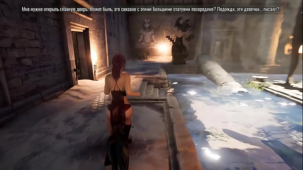Image Lara solves the mystery of an ancient statue with a huge penis with her ass. 3D Hentai Game. Anime